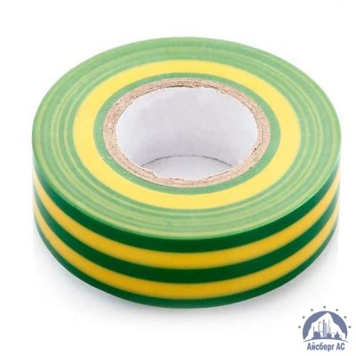 Лента изоляционная ПВХ (Авалон) 15 мм жёлто-зелёная купить  в Оренбурге
